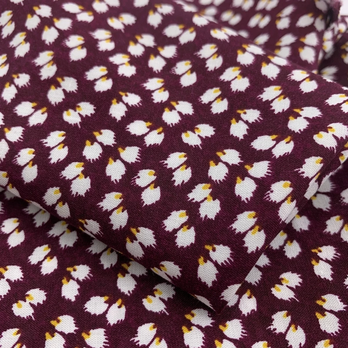 Challis - Plum Leaf 4 Challis - Plum Leaf - Image 2