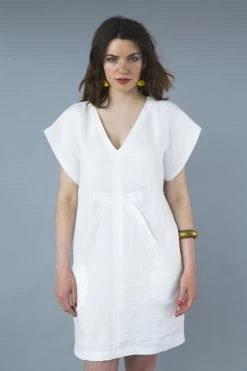 Closet Core Patterns - Charlie Caftan Pattern (Sizes 0-20) -Croft Mill charlie caftan by closet core patterns 7