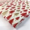Christmas Cotton - Glitter Trees 2 Christmas Cotton - Glitter Trees -Croft Mill christmas cottons glitter trees ivory red gold fold