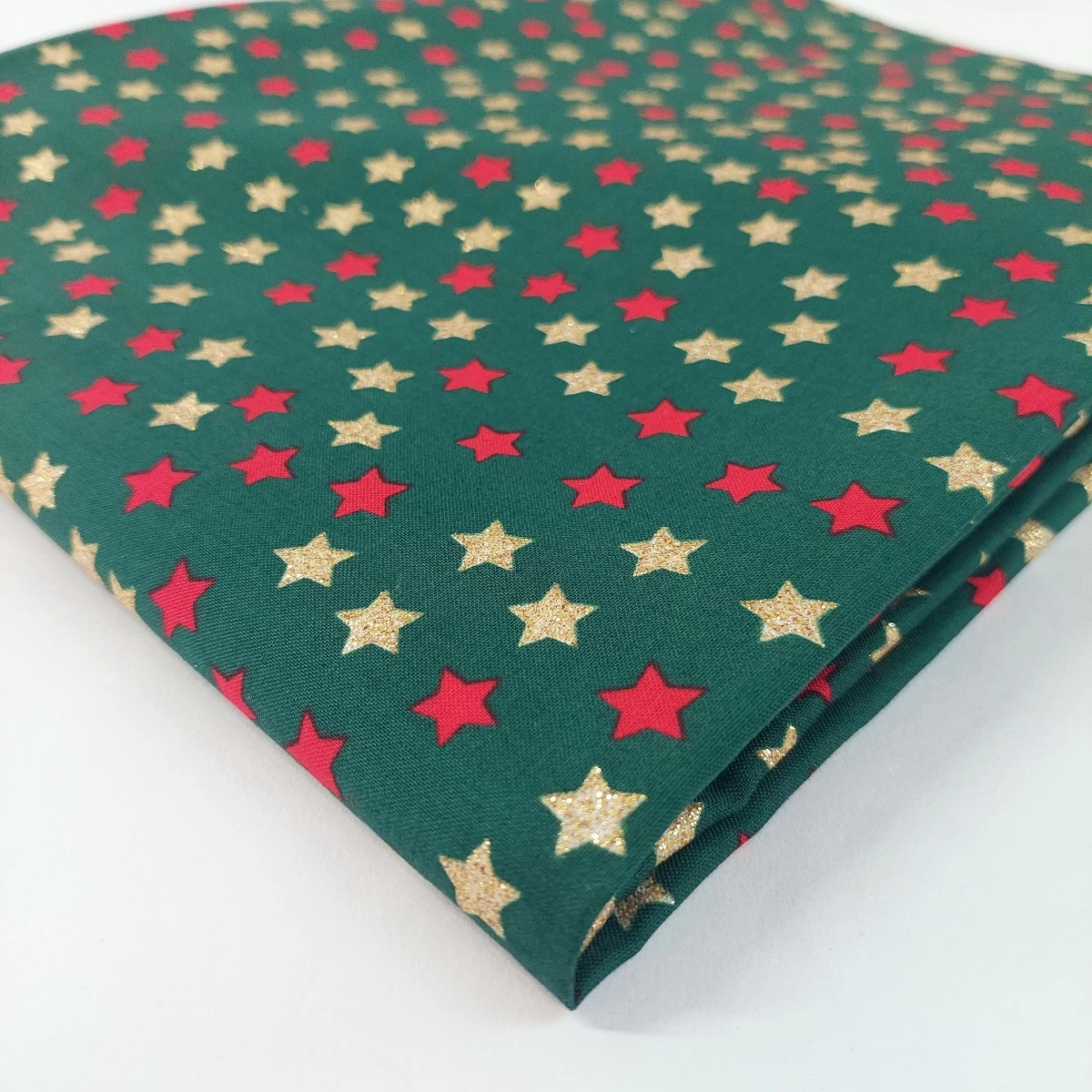 Christmas Cotton - Glitter Stars 2 Christmas Cotton - Glitter Stars