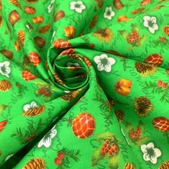 Stof Fabric - Christmas Acorn 8 Stof Fabric - Christmas Acorn -Croft Mill christmas green acorn cotton christmas fabric cud