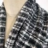 Palermo - Seattle 2 Palermo - Seattle -Croft Mill chunky black and white tweed jacketing coating fabric neck