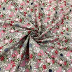 Combed Poplin - Sanctuary -Croft Mill combed cotton sanctuary pale taupe warm grey easter dress craft cotton fabric close up drape fabric photo custom