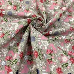 Combed Poplin - Sanctuary -Croft Mill combed cotton sanctuary pale taupe warm grey easter dress craft cotton fabric close up drapefabric photo custom