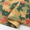 Cork - Jack - Pink -Croft Mill cork jack pink craft fabric metallic floral autumn leaf fold