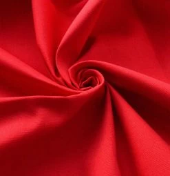 Cotton Canvas - Red -Croft Mill cotton canvas red canvas fabric cud