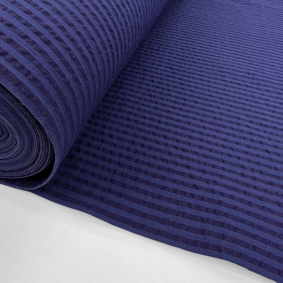 Proper Seersucker - Navy Indigo Stripe 4 Proper Seersucker - Navy Indigo Stripe - Image 2