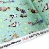 Licensed Jersey - Madagascar Circus 2 Licensed Jersey - Madagascar Circus -Croft Mill cotton elastane jersey fabric licensed madagascar aqua circus print roll