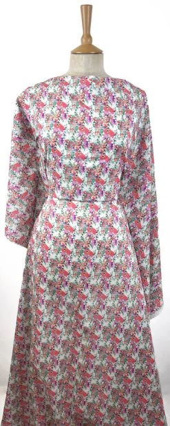 A Collection - Pink -Croft Mill cotton lawn dress fabric a collection pink dress