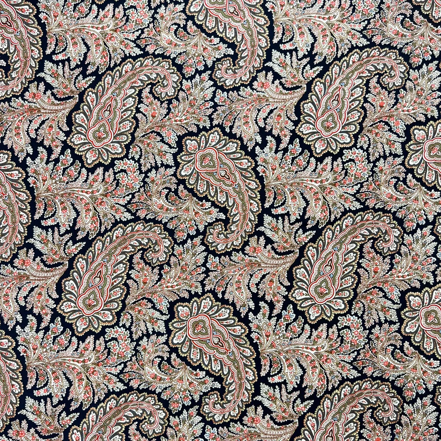 Pima Cotton Lawn - Paisley Trellis 4 Pima Cotton Lawn - Paisley Trellis - Image 2
