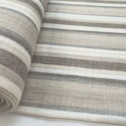 Double Gauze Stripe - Beachcomber -Croft Mill cotton muslin double gauze stripe dress fabric beachcomber bolt