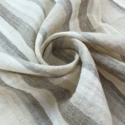 Double Gauze Stripe - Beachcomber -Croft Mill cotton muslin double gauze stripe dress fabric beachcomber twist