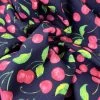Poplin Styles - Cherry Pop -Croft Mill cotton poplin fabric styles navy painted cherry pop cu