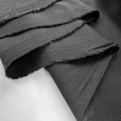 The Return Of Zorro -Croft Mill cotton sateen suiting fabric black the return of zorro fold