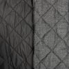 The Master - Quilted Wool -Croft Mill dark grey nylon lined quilted fabric the master quilted wool