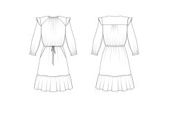 Friday Pattern Company - Davenport Dress Pattern (XS-7X) 17 Friday Pattern Company - Davenport Dress Pattern (XS-7X) -Croft Mill davenport dress pattern friday pattern company sketch
