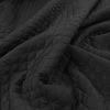 Diamond Stitch -Croft Mill diamond stitch quilted polyester black knitted jersey fabric cu