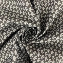 Doodle - Ditsy Leaf - Grey