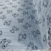 Double Gauze - Elephants Blue -Croft Mill double gauze blue elephant pattern fabric roll