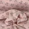 Double Gauze - Elephants Pink -Croft Mill double gauze elephants pink close up 2