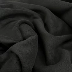 Double Sided Stretch Fleece - Black
