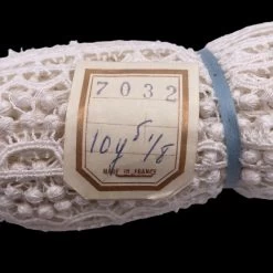 Embroidered French Lace Trim - Off White 9 Embroidered French Lace Trim - Off White -Croft Mill embroidered french lace trim off white label