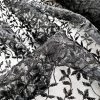 Embroidered Organza - Black -Croft Mill embroidered organza lace dress craft fabric black cu
