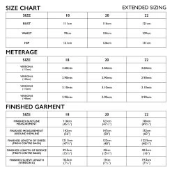 Tessuti - Eva Dress Pattern (AUS 18-22) 11 Tessuti - Eva Dress Pattern (AUS 18-22) -Croft Mill eva dress extended size chart 18 22 gallery