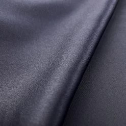 Satin Hobbs - Navy 7 Satin Hobbs - Navy -Croft Mill ex designer nylon dressmaking fabric satin hobbs navy reverse