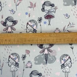 Fairy Jersey – Grey -Croft Mill fairy jersey grey cotton elastane oeko tex 100 jersey fabric s