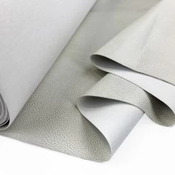 In A While - Pearl -Croft Mill faux leather pvc upholstery fabric in a while pearl fold