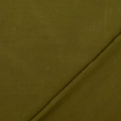 Fine Viscose Plain - Khaki -Croft Mill fine viscose poplin plain dress fabric khaki fold