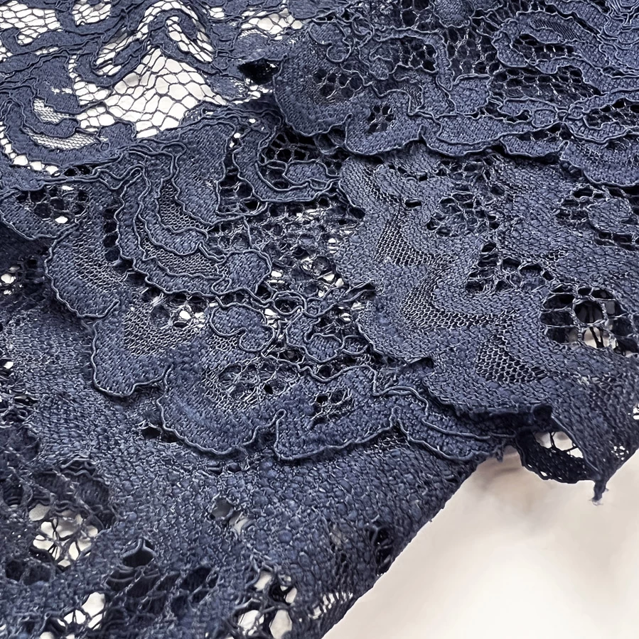 Double Scallop Lace - Navy - Image 3