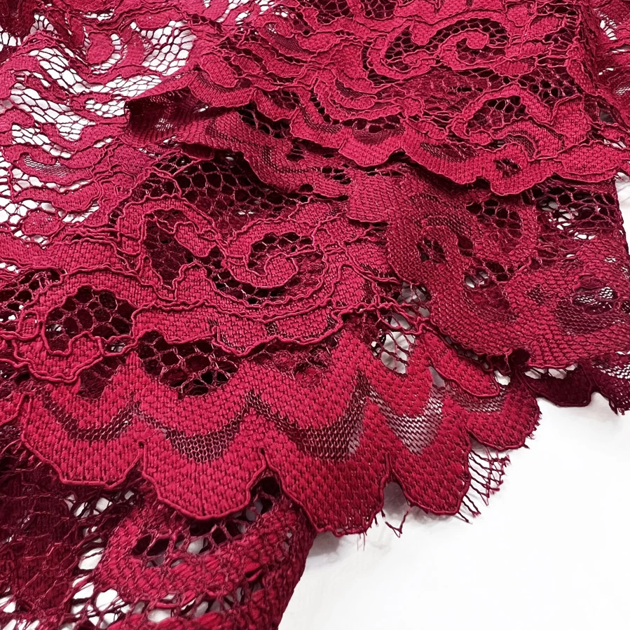 Double Scallop Lace - Scarlet 5 Double Scallop Lace - Scarlet - Image 3