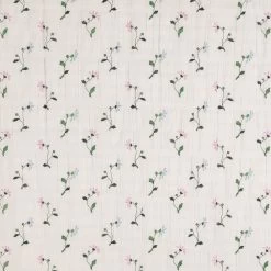 Florian -Croft Mill florian cotton elastane white floral dress fabric