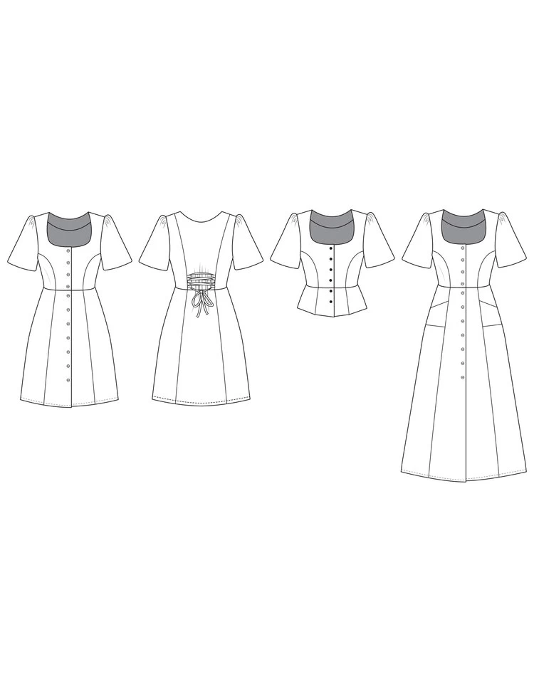 Friday Pattern Company - Hughes Dress Pattern (Sizes XS-7X) 12 Friday Pattern Company - Hughes Dress Pattern (Sizes XS-7X) - Image 10