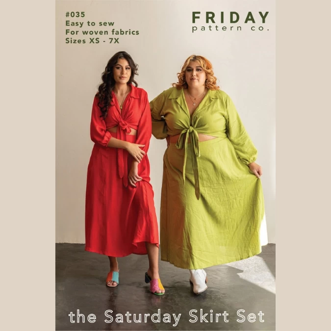 Friday Pattern Company - Saturday Skirt Set Pattern (Sizes XS-7X)
