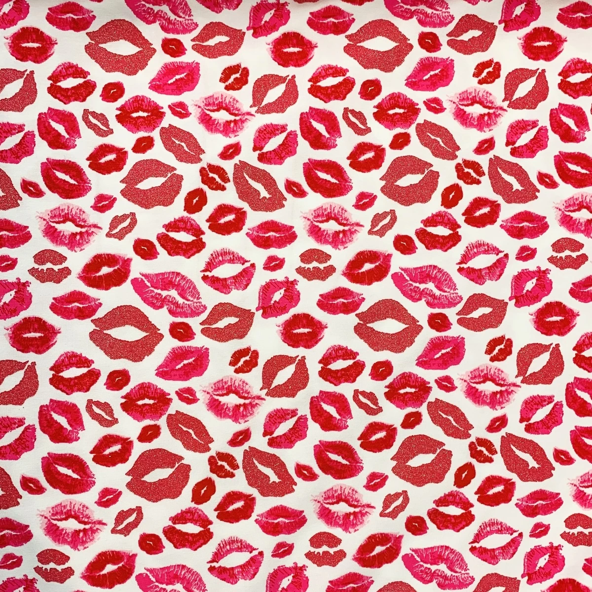 Glitter Jersey - Kiss White 4 Glitter Jersey - Kiss White - Image 2