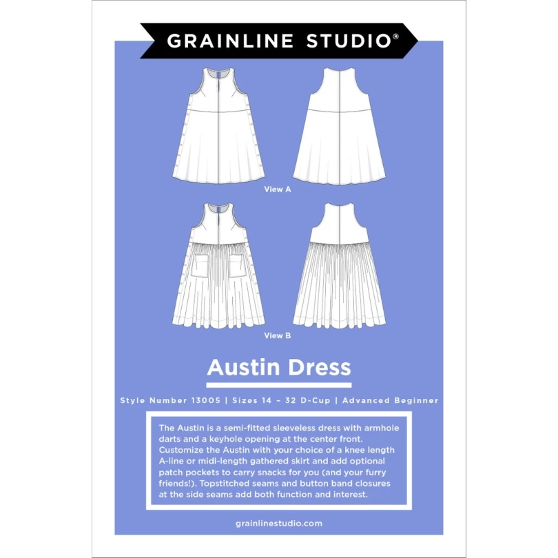 Grainline Studio - Austin Dress Pattern (Sizes 14-32) 3 Grainline Studio - Austin Dress Pattern (Sizes 14-32)