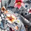 Gala Night 2 Gala Night -Croft Mill grey floral scuba jersey fabric gala night cu