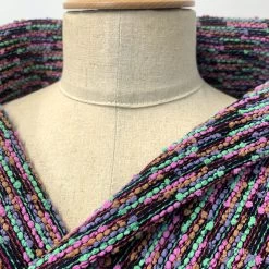 Harry -Croft Mill harry tapestry cotton linen poly mix multicoloured jacketing fabric close up manequin fabric photo