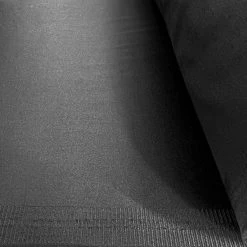 Duchess - Black -Croft Mill heavy satin shiny suiting fabric duchess black rol