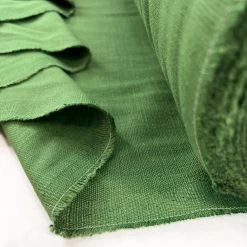 Buddy - Green 7 Buddy - Green -Croft Mill heavy viscose linen canvas fabric buddy green fold
