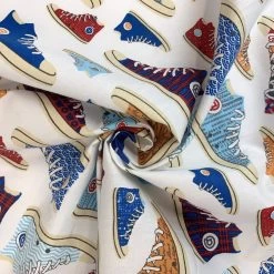 Combed Cotton - High Tops 8 Combed Cotton - High Tops -Croft Mill high top combe cotton trainer fabric cud