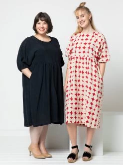 Style Arc - Hope Woven Dress Pattern (UK 18-30) -Croft Mill hope woven dress pattern style arc 1