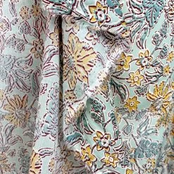 Fiori Aqua 9 Fiori Aqua -Croft Mill italian cotton lawn aqua floral print dress fabric fiori aqua hang