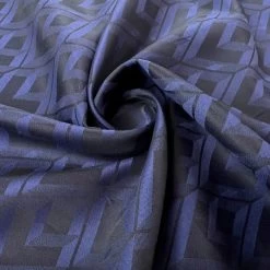 Evening Out -Croft Mill italian wool shirting fabric navy blue black evening out twist