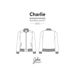 Jalie - Charlie Bomber Jacket Sewing Pattern (27 Sizes) -Croft Mill jalie charlie bomber jacket sewing pattern sketch