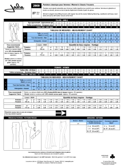 Jalie - Classic Trousers Sewing Pattern (27 Sizes) 8 Jalie - Classic Trousers Sewing Pattern (27 Sizes) -Croft Mill jalie classic trousers sewing pattern back cover