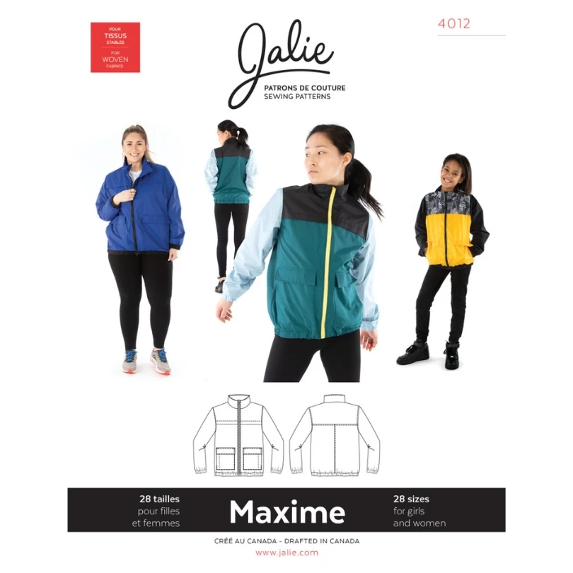 Jalie - Maxime Three Season Jacket Pattern (28 Sizes) 3 Jalie - Maxime Three Season Jacket Pattern (28 Sizes)